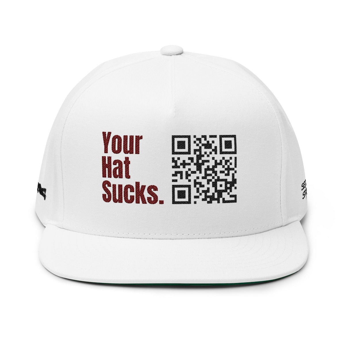 Your Hat Sucks – SlyGuy Snapback Hat, White, One Size