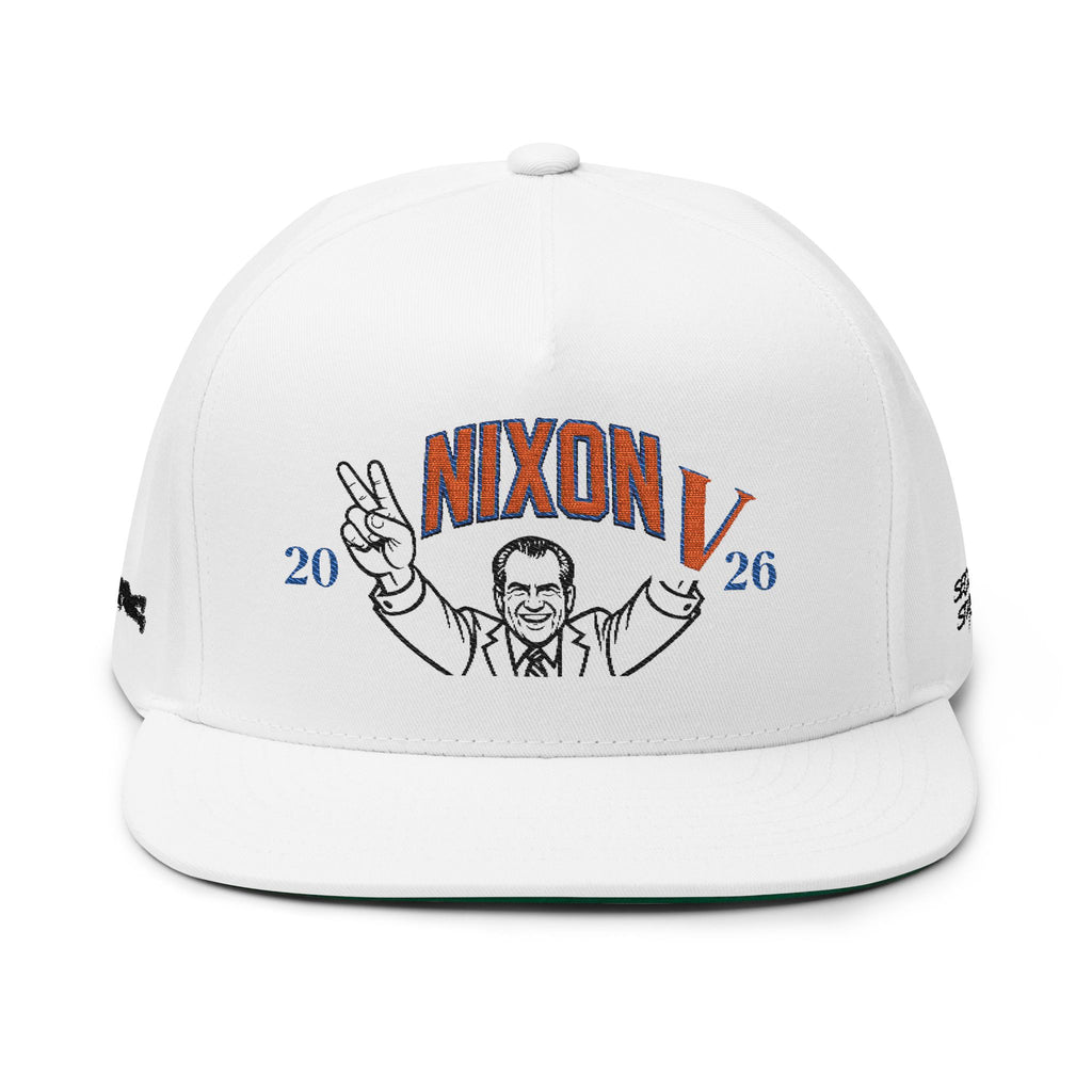 Nixon V – SlyGuy Snapback Hat, White, One Size