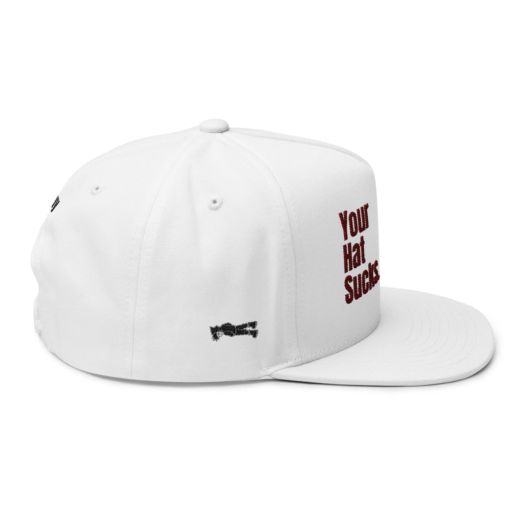 Your Hat Sucks – SlyGuy Snapback Hat, White, One Size